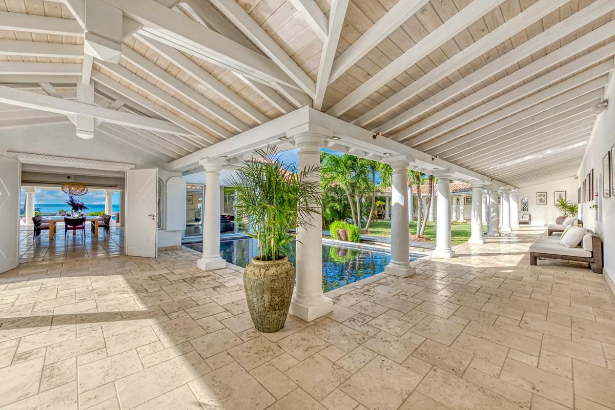 Unique Villa rental St Martin - Internal Terrace